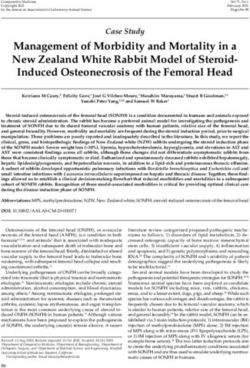 Management of Morbidity and Mortality in a New Zealand White Rabbit Model of Steroid-Induced Osteonecrosis of the Femoral Head - Ingenta Connect
