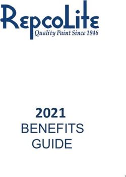 2021 BENEFITS GUIDE - RepcoLite Paints
