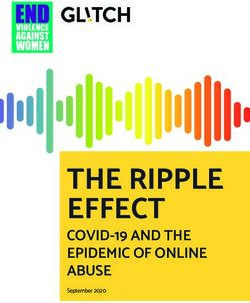 THE RIPPLE EFFECT COVID-19 AND THE EPIDEMIC OF ONLINE ABUSE - September 2020