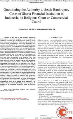 Questioning the Authority to Settle Bankruptcy Cases of Sharia Financial Institution in Indonesia: in Religious Court or Commercial Court? - IJRTE