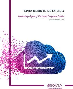 IQVIA REMOTE DETAILING - Marketing Agency Partners Program Guide Updated: January 2020