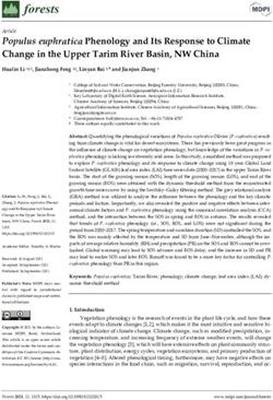 Populus euphratica Phenology and Its Response to Climate Change in the Upper Tarim River Basin, NW China
