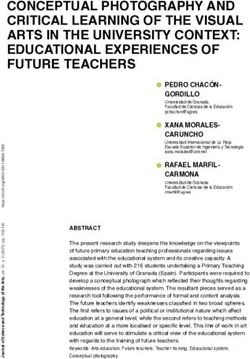 CONCEPTUAL PHOTOGRAPHY AND CRITICAL LEARNING OF THE VISUAL ARTS IN THE UNIVERSITY CONTEXT: EDUCATIONAL EXPERIENCES OF FUTURE TEACHERS