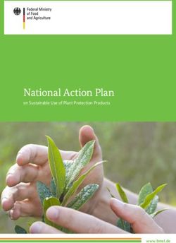 National Action Plan on Sustainable Use of Plant Protection Products - www.bmel.de - NAP-Pflanzenschutz
