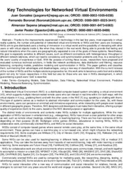 Key Technologies for Networked Virtual Environments - arXiv