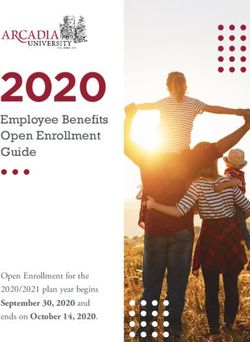 2020 Employee Benefits Open Enrollment Guide - Open Enrollment for the 2020/2021 plan year begins - Arcadia University