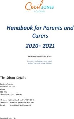 Handbook for Parents and Carers 2020- 2021 - Cecil Jones ...