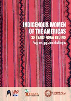 INDIGENOUS WOMEN OF THE AMERICAS - 25 YEARS FROM BEIJING Progress, gaps and challenges - Chirapaq
