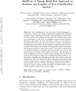 ShufText: A Simple Black Box Approach to Evaluate the Fragility of Text Classification Models