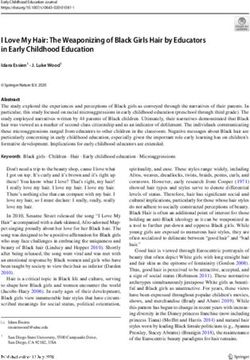 I Love My Hair: The Weaponizing of Black Girls Hair by Educators in Early Childhood Education