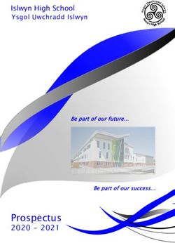 Prospectus 2020 2021 - Islwyn High School