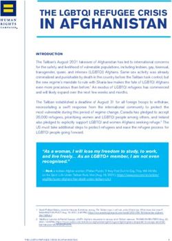 IN AFGHANISTAN THE LGBTQI REFUGEE CRISIS - AWS