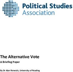 The Alternative Vote A Briefing Paper - By Dr Alan Renwick, University of Reading - The Political Studies Association