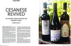 CESANESE REVIVED AN ANCIENT ROMAN GRAPE FOR MODERN TIMES.