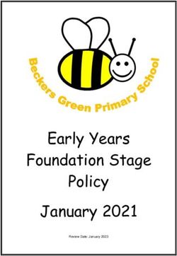 Early Years Foundation Stage Policy January 2021 - Beckers ...