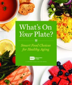 W hat's On Your Plate? - Smart Food Choices for Healthy Aging