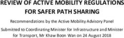 REVIEW OF ACTIVE MOBILITY REGULATIONS FOR SAFER PATH SHARING - Recommendations by the Active Mobility Advisory Panel Submitted to Coordinating ...