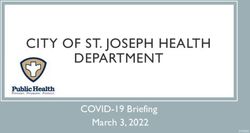 CITY OF ST. JOSEPH HEALTH DEPARTMENT - COVID-19 Briefing March 3, 2022 - St ...