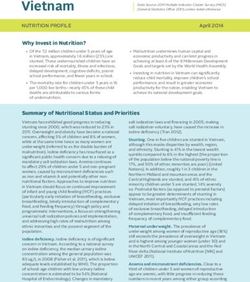 Why Invest in Nutrition? - Food and Nutrition Technical ...