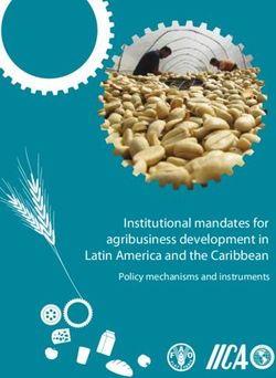 Institutional mandates for agribusiness development in Latin America and the Caribbean - Policy mechanisms and instruments - IICA