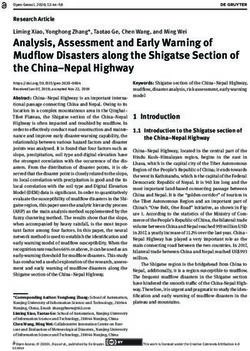 Analysis, Assessment and Early Warning of Mudflow Disasters along the Shigatse Section of the China-Nepal Highway - De Gruyter