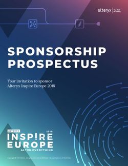 SPONSORSHIP PROSPECTUS - Your invitation to sponsor Alteryx Inspire Europe 2018