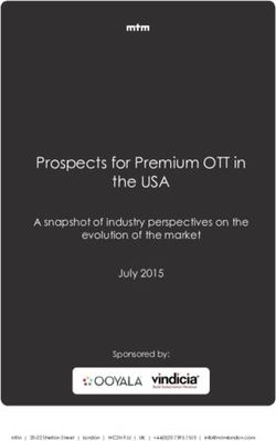 Prospects for Premium OTT in the USA - A snapshot of industry perspectives on the evolution of the market July 2015 - Ooyala
