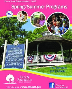 Spring/Summer Programs - The Benefits are Endless - Essex Park & Recreation 2019 - Town of Essex, CT