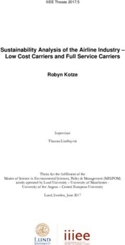 Sustainability Analysis of the Airline Industry - Low Cost Carriers and Full Service Carriers - Lund University ...