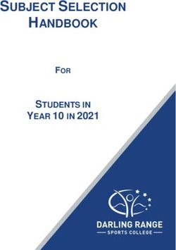 SUBJECT SELECTION HANDBOOK - YEAR 10 IN 2021 STUDENTS IN - Darling Range Sports ...