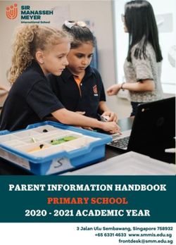 Parent Information Booklet 2018-19