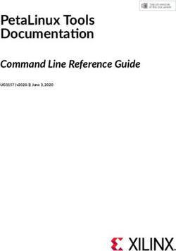 PETALINUX TOOLS DOCUMENTATION - COMMAND LINE REFERENCE GUIDE UG1157 (V2020.1) JUNE 3, 2020