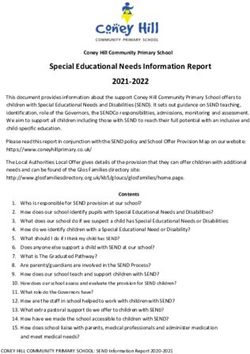 Special Educational Needs Information Report 2021-2022