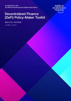 DECENTRALIZED FINANCE (DEFI) POLICY-MAKER TOOLKIT - WHITE PAPER JUNE 2021 IN COLLABORATION WITH THE WHARTON BLOCKCHAIN AND DIGITAL ASSET PROJECT ...