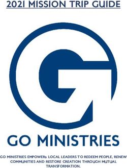 2021 MISSION TRIP GUIDE - GO MINISTRIES EMPOWERs LOCAL LEADERS TO REDEEM PEOPLE, RENEW COMMUNITIES AND RESTORE CREATION THROUGH MUTUAL TRANSFORMATION.