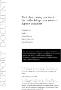 Workplace training practices in the residential aged care sector-Support document
