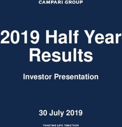 2019 Half Year Results - Investor Presentation 30 July 2019 - Campari Group