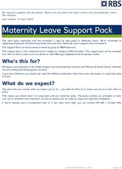 Maternity Leave Support Pack - RBSPeople.com