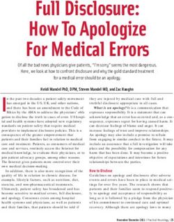 Full Disclosure: How To Apologize For Medical Errors