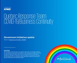 Quebec Response Team: COVID-19/Business Continuity - assets.kpmg