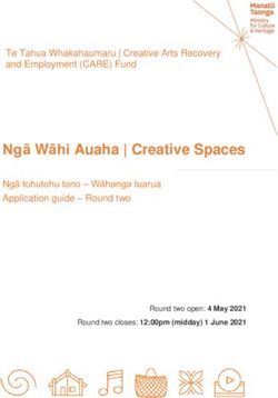 Ngā Wāhi Auaha | Creative Spaces - Ngā tohutohu tono - Wāhanga tuarua Application guide - Round two - Ministry for Culture and ...