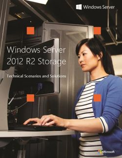 Windows Server 2012 R2 Storage - Technical Scenarios and Solutions