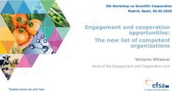 Engagement and cooperation opportunities: The new list of competent organizations - Victoria Villamar