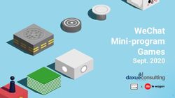 WECHAT MINI-PROGRAM GAMES - SEPT. 2020 - DAXUE CONSULTING