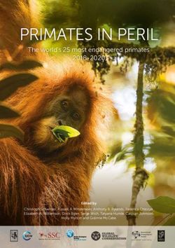 PRIMATES IN PERIL The world's 25 most endangered primates 2018-2020 - Primate Specialist Group