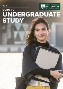 2021 GUIDE TO UNDERGRADUATE STUDY - VICTORIA UNIVERSITY OF WELLINGTON