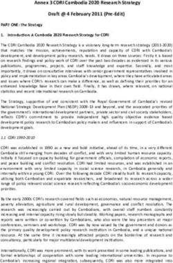 CDRI Cambodia 2020 Research Strategy