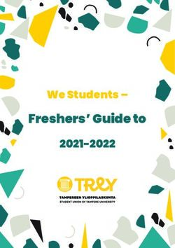 Freshers' Guide to We Students 2021-2022 - TREY