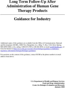 Long Term Follow-Up After Administration of Human Gene Therapy Products Guidance for Industry - FDA