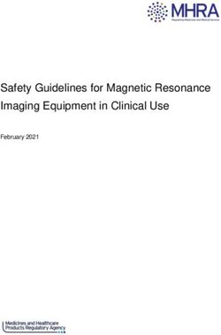 Safety Guidelines for Magnetic Resonance Imaging Equipment in Clinical Use - February 2021 - Gov.uk